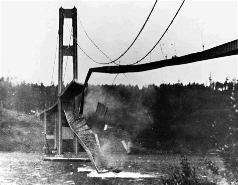 the tacoma narrows bridge collapsed due to
